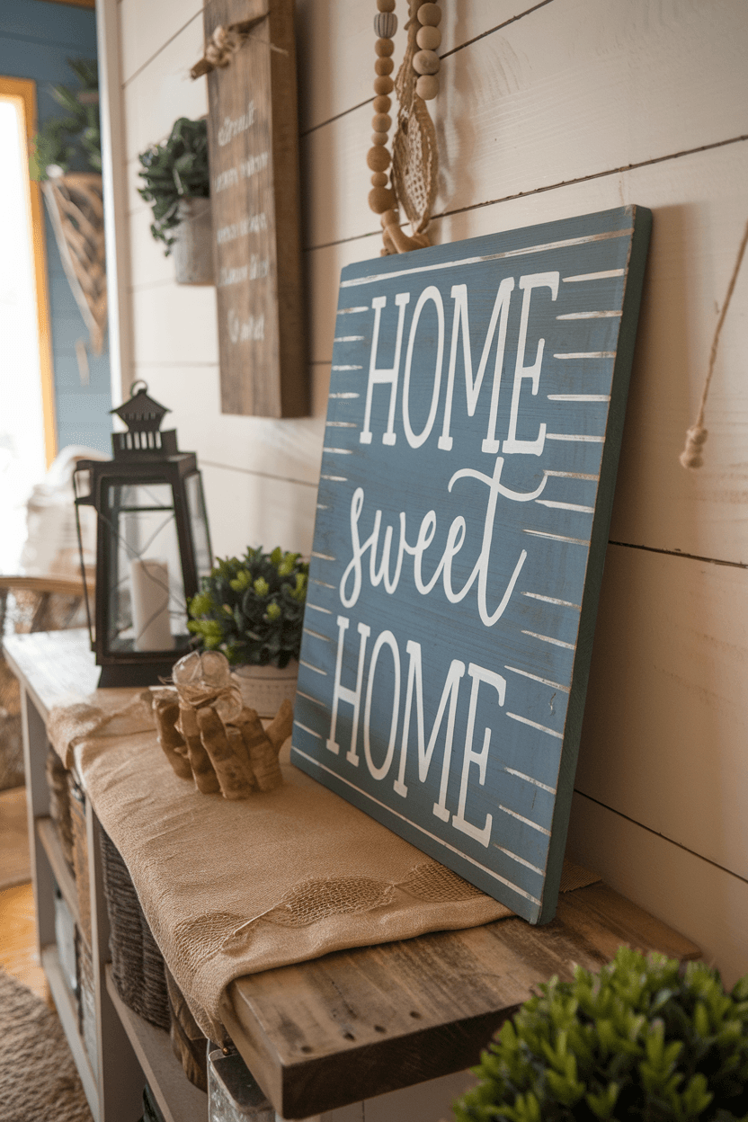 25 Home Sweet Home Sign Ideas to Elevate Your Cozy Spaces