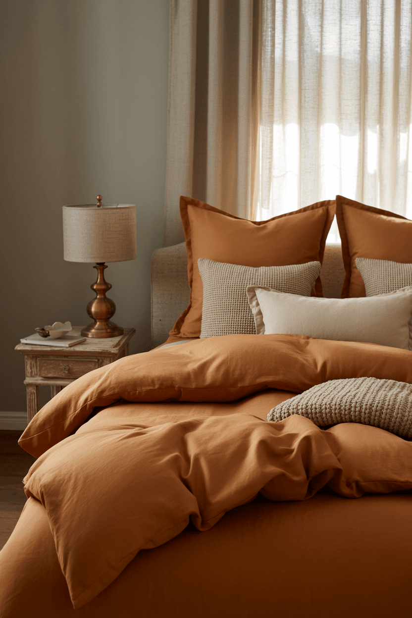 25 Burnt Orange Bedroom Ideas for a Warm & Stylish Retreat