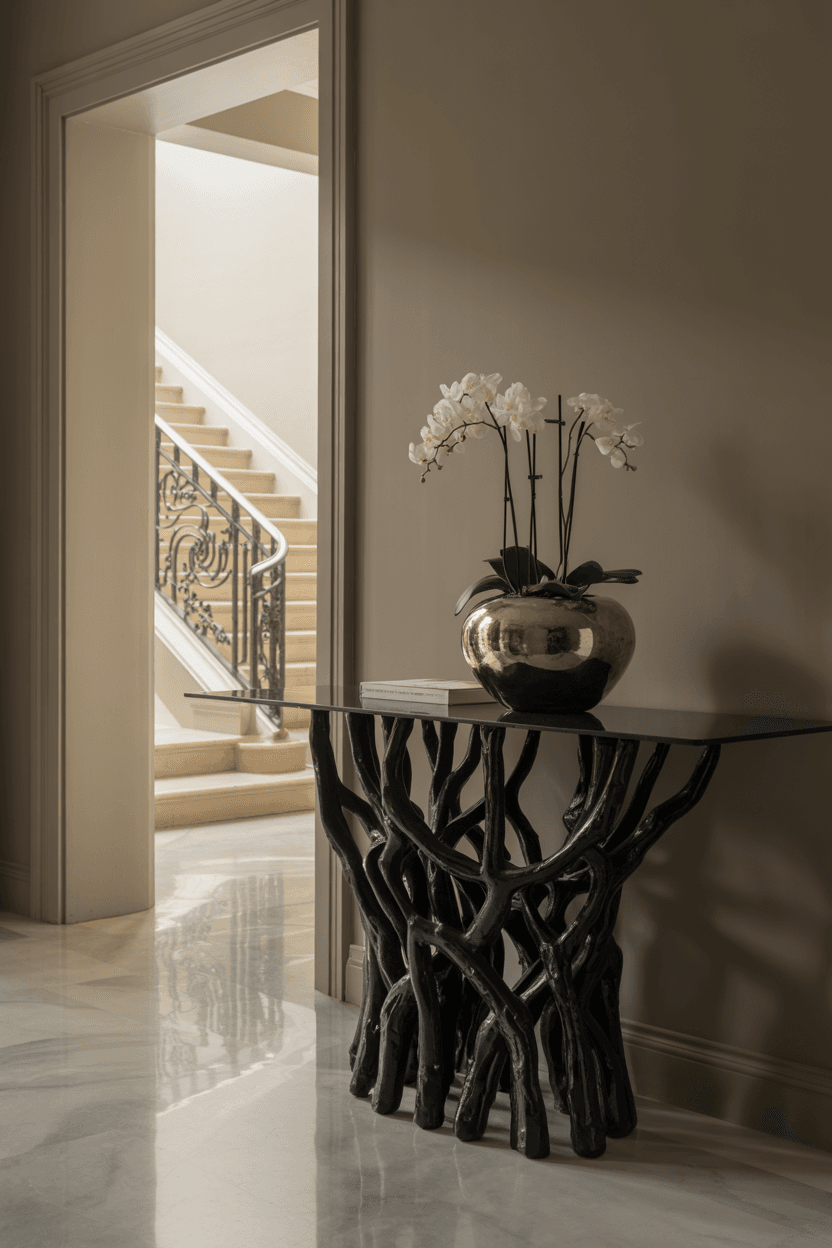 20 Black Console Table Ideas for Modern & Stylish Homes