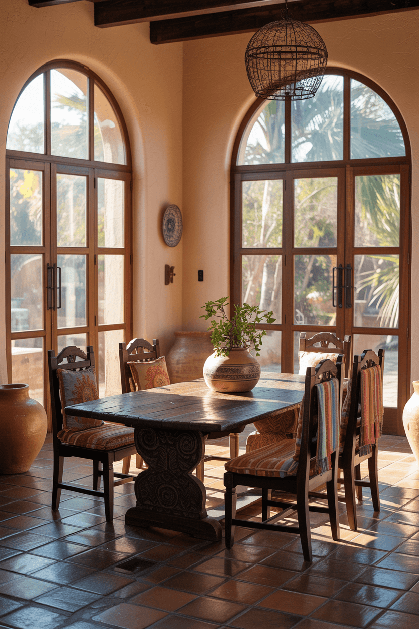 22 Rustic Mexican Dining Room Ideas to Add Warmth and Charm