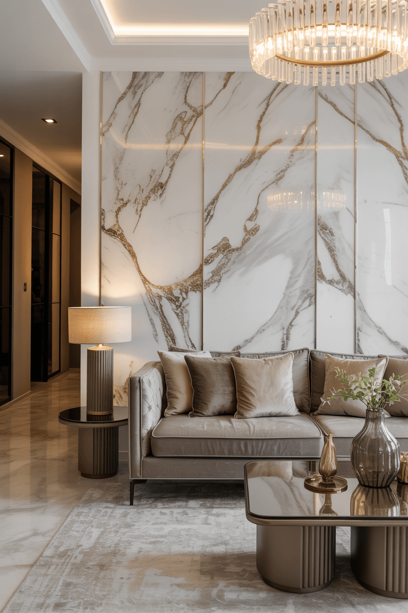 25 Stunning Modern Living Room Wallpaper Ideas to Inspire Joy and Elegance