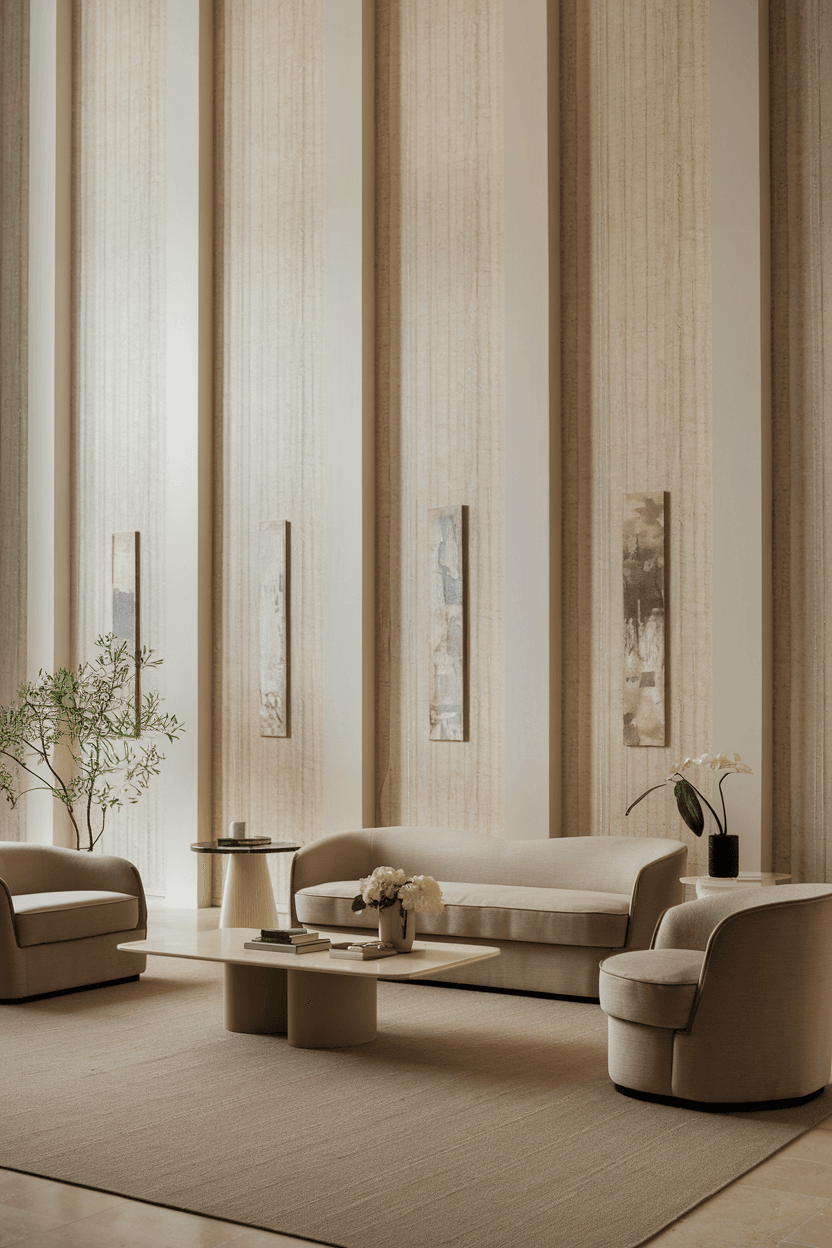 25 Minimalist Living Room Wallpaper Ideas for a Modern Refresh