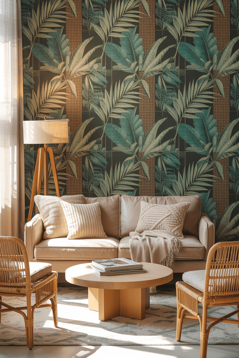 25 Stunning Modern Living Room Wallpaper Ideas to Inspire Joy and Elegance
