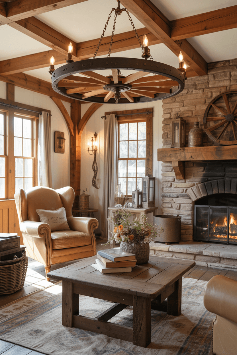 27 Western Farmhouse Living Room Ideas for Cozy Rustic Charm