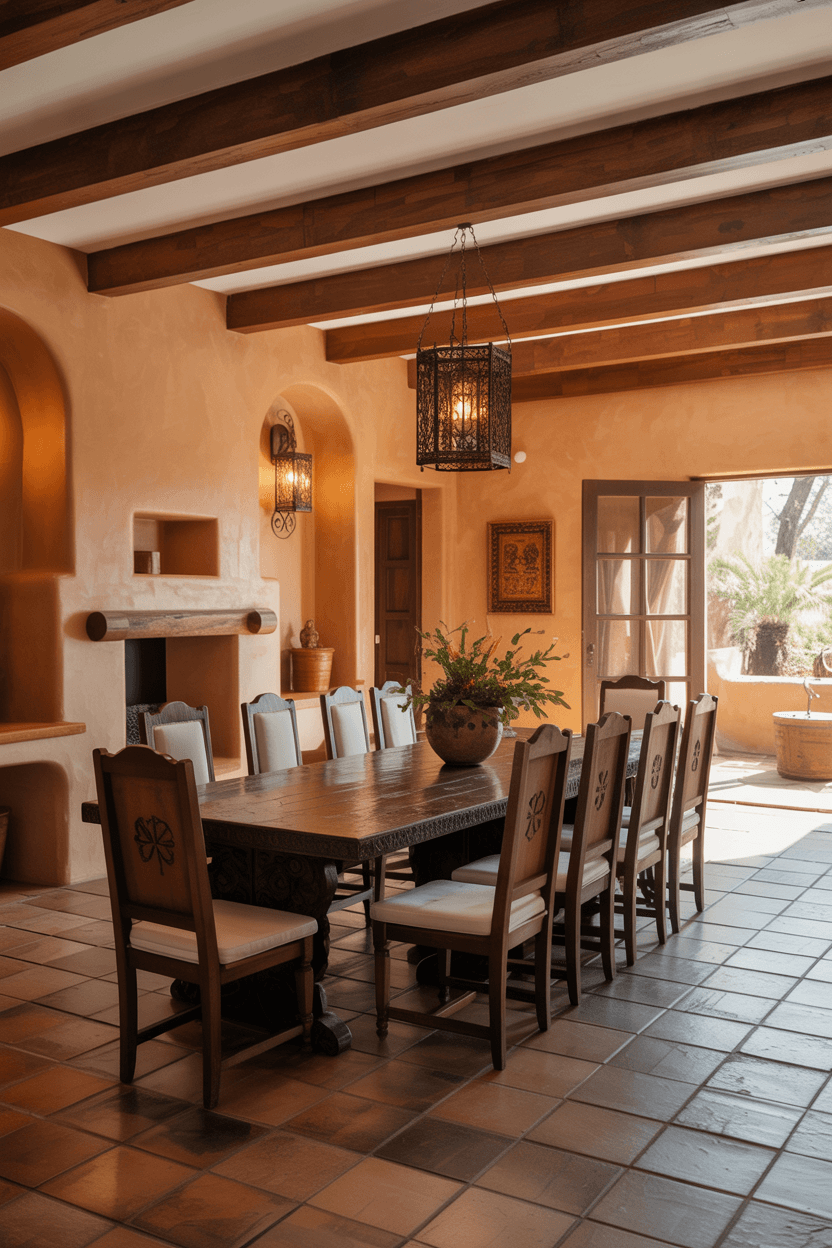 22 Rustic Mexican Dining Room Ideas to Add Warmth and Charm