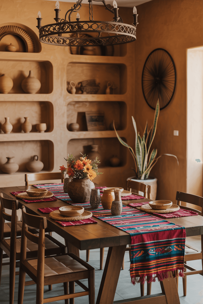 22 Rustic Mexican Dining Room Ideas to Add Warmth and Charm
