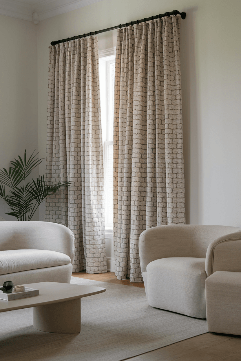 22 Minimalist Living Room Curtain Ideas