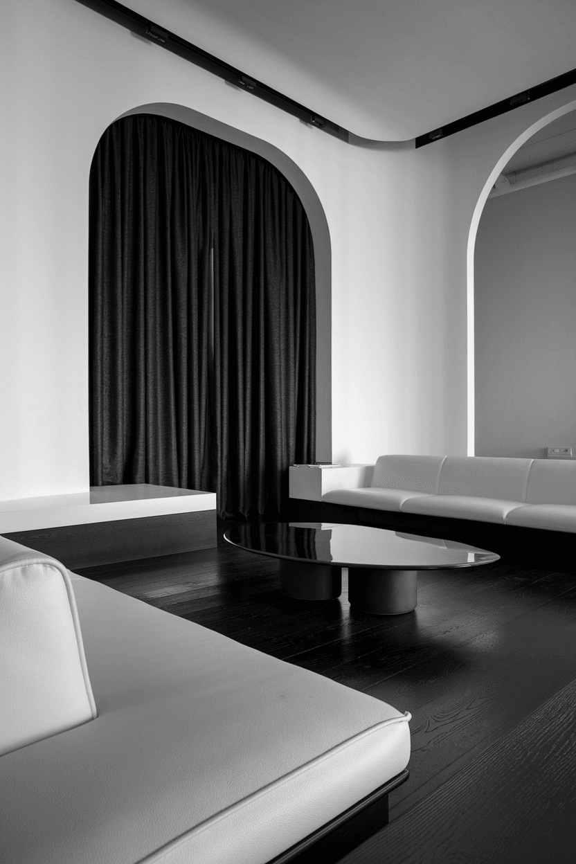 22 Minimalist Living Room Curtain Ideas