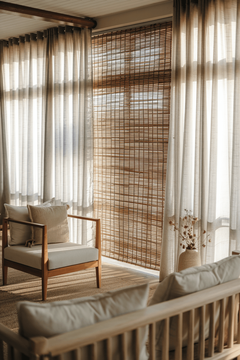 22 Minimalist Living Room Curtain Ideas