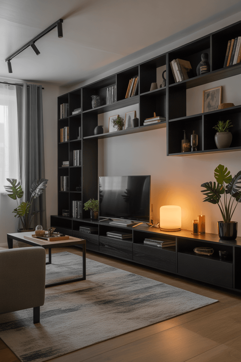 21 Black Living Room Ideas for Apartments