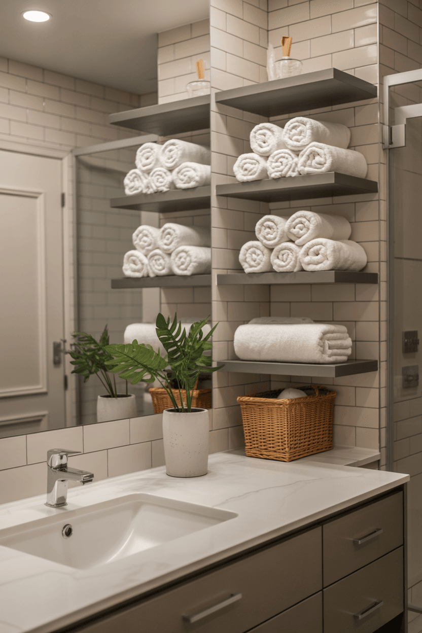 24 Floating Shelves Bathroom Ideas for Small and Stylish Spaces