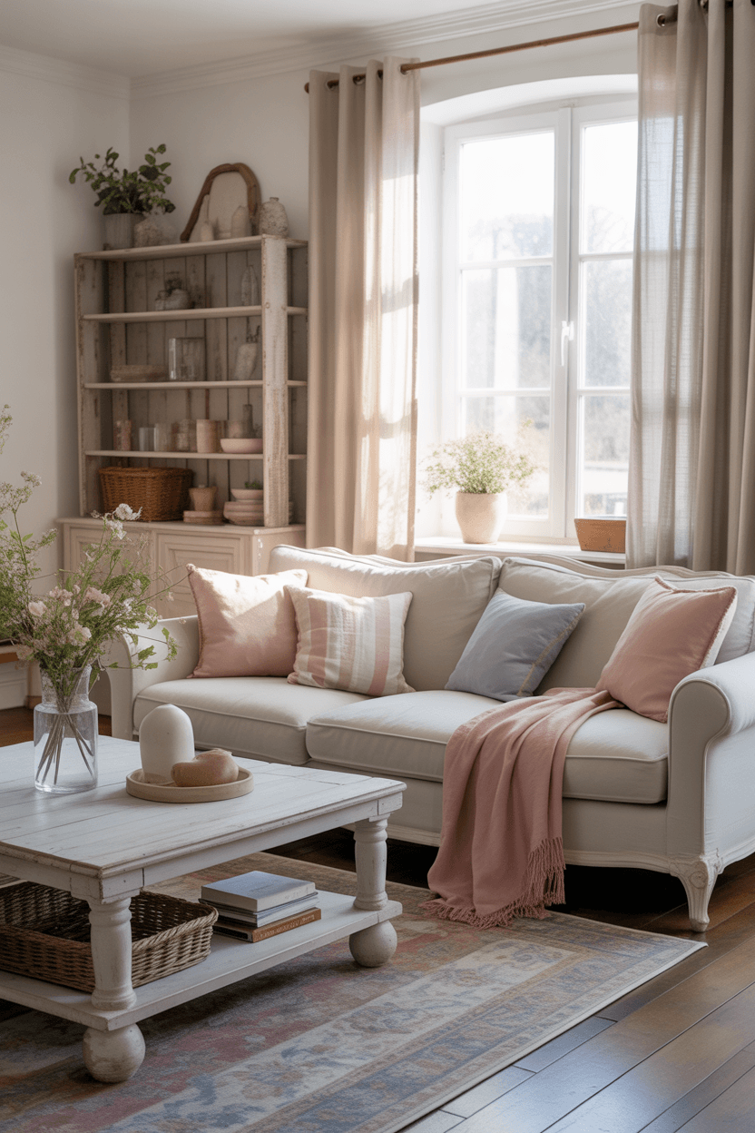 24 French Country Living Room Ideas for Elegant & Cozy Homes