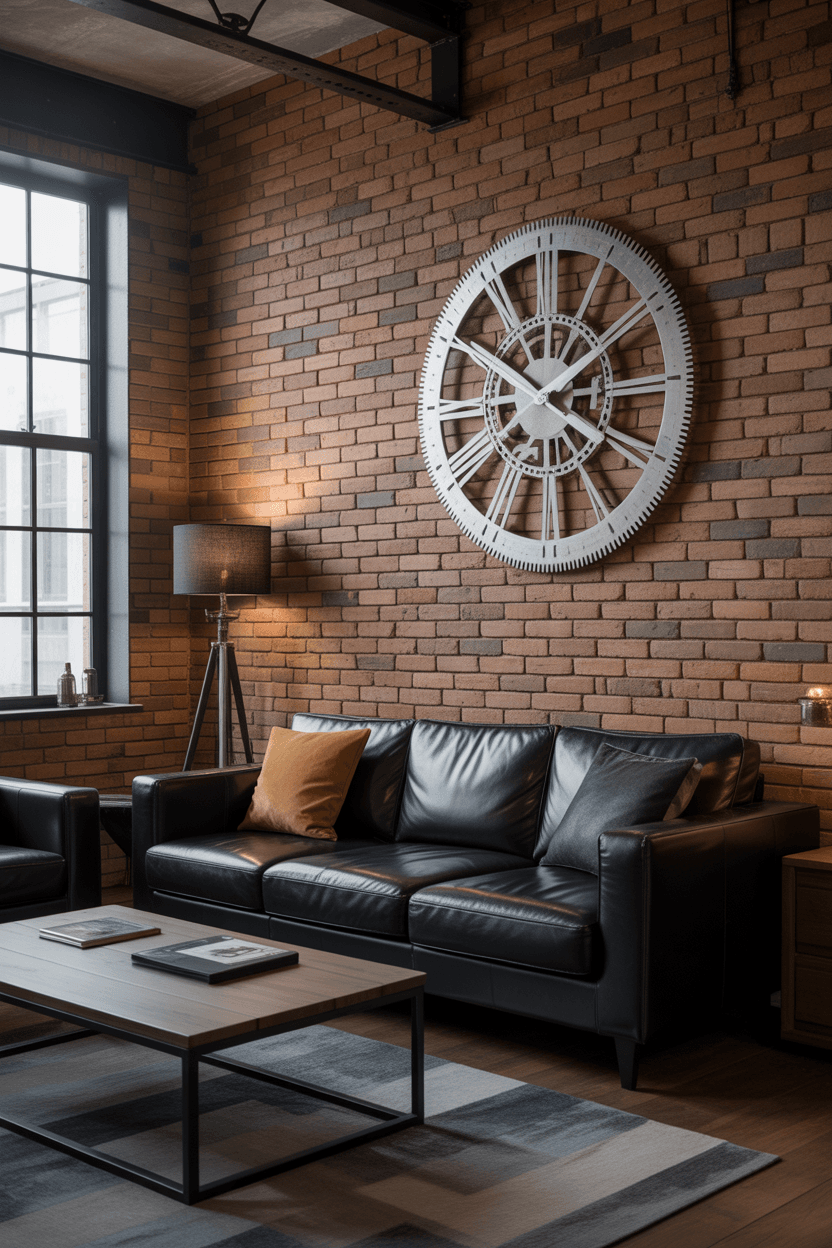 26 Stylish Wall Clock Decor Ideas for Living Rooms
