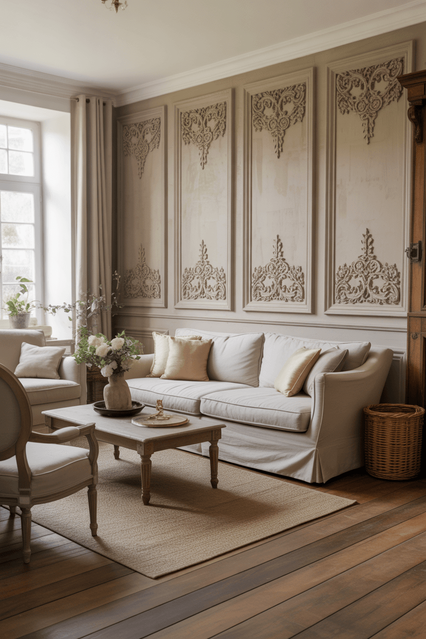 24 French Country Living Room Ideas for Elegant & Cozy Homes
