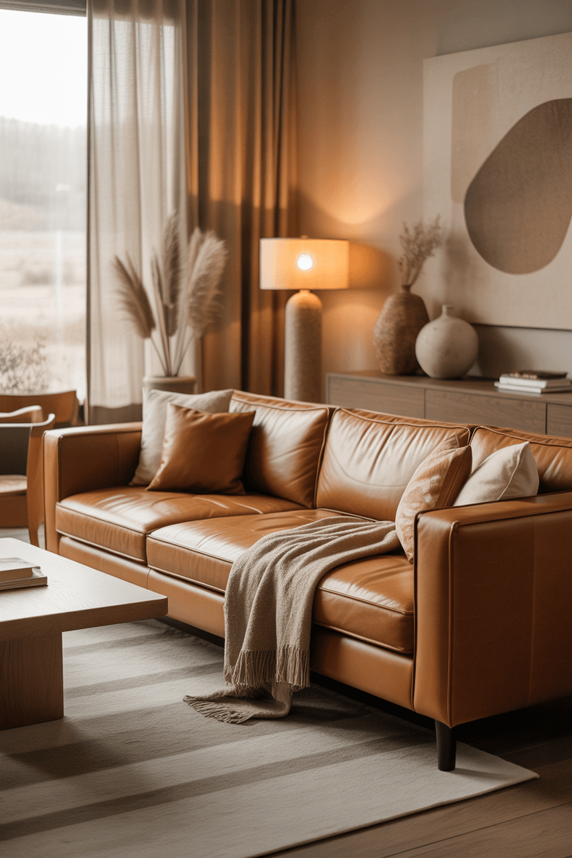 23 Cozy Warm Earthy Living Room Ideas for a Natural & Stylish Home
