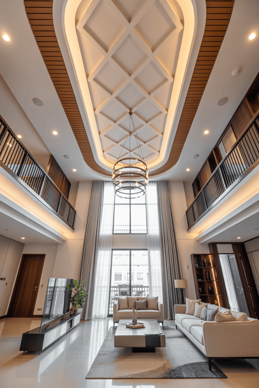 21 Stunning Tall Ceiling Living Room Ideas for Modern Homes