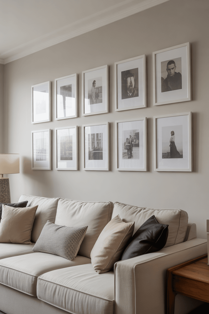 22 Gallery Wall Living Room Ideas for Modern Homes
