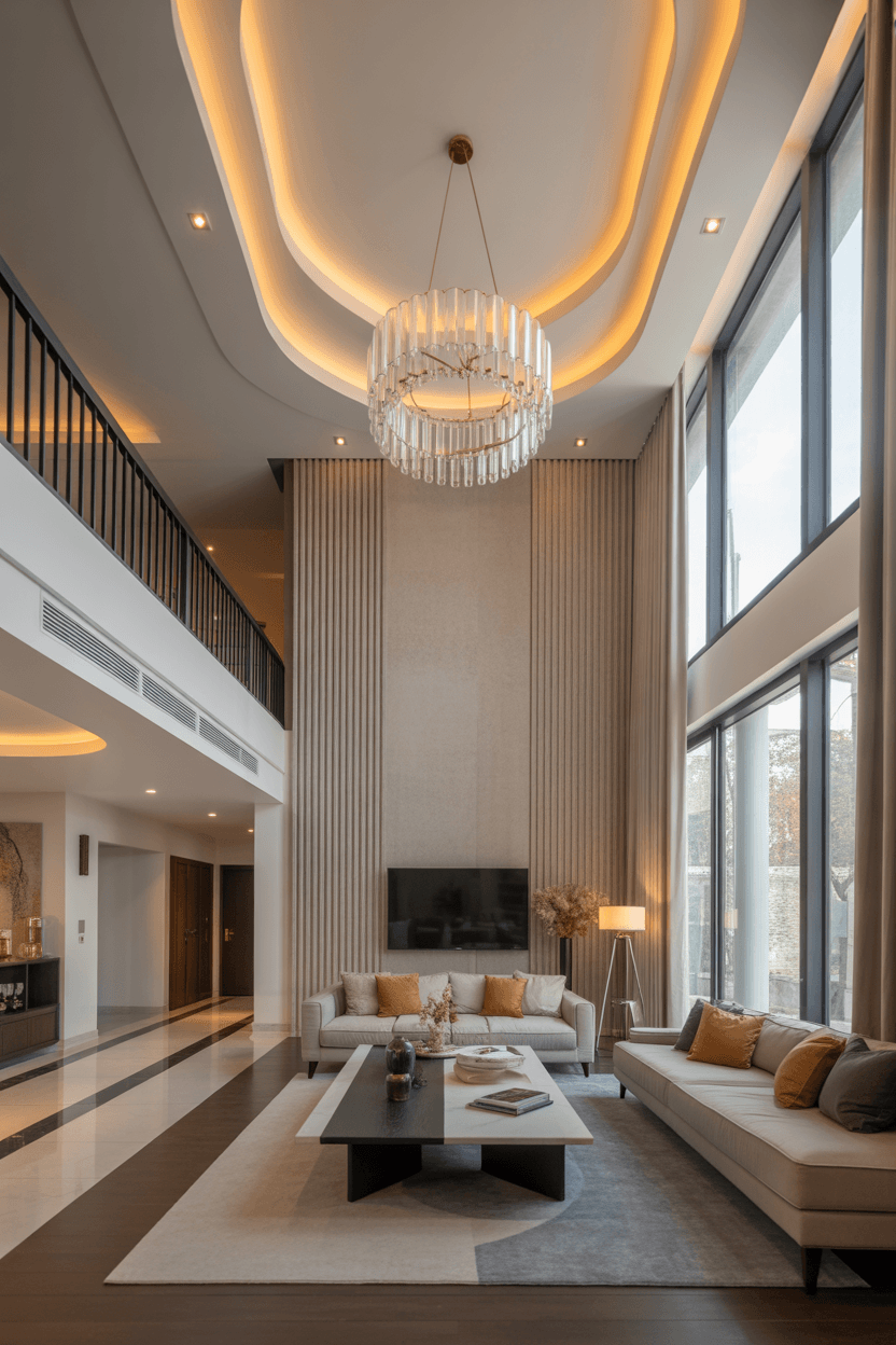 21 Stunning Tall Ceiling Living Room Ideas for Modern Homes