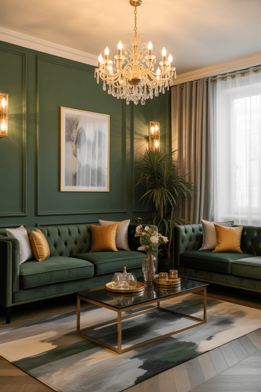 26 Green Living Room Ideas for a Fresh and Stylish Space