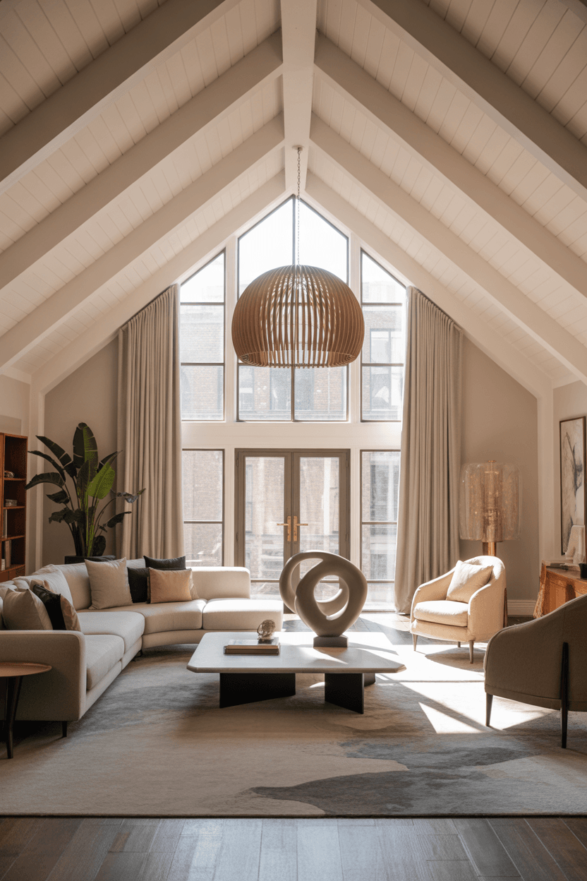 22 Inspiring Vaulted Ceiling Living Room Ideas for Modern Homes