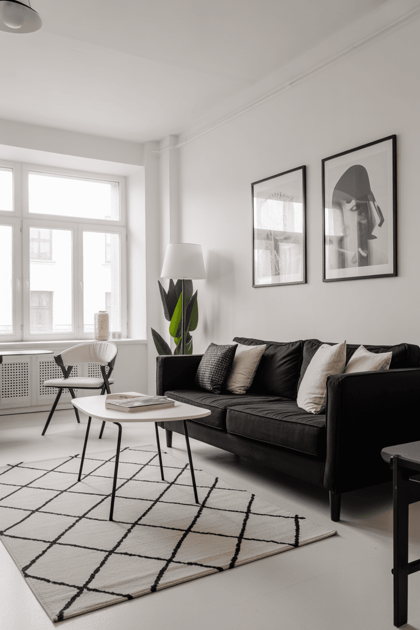 21 Black Living Room Ideas for Apartments