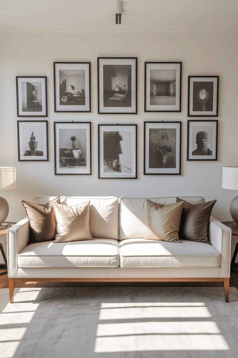 22 Gallery Wall Living Room Ideas for Modern Homes