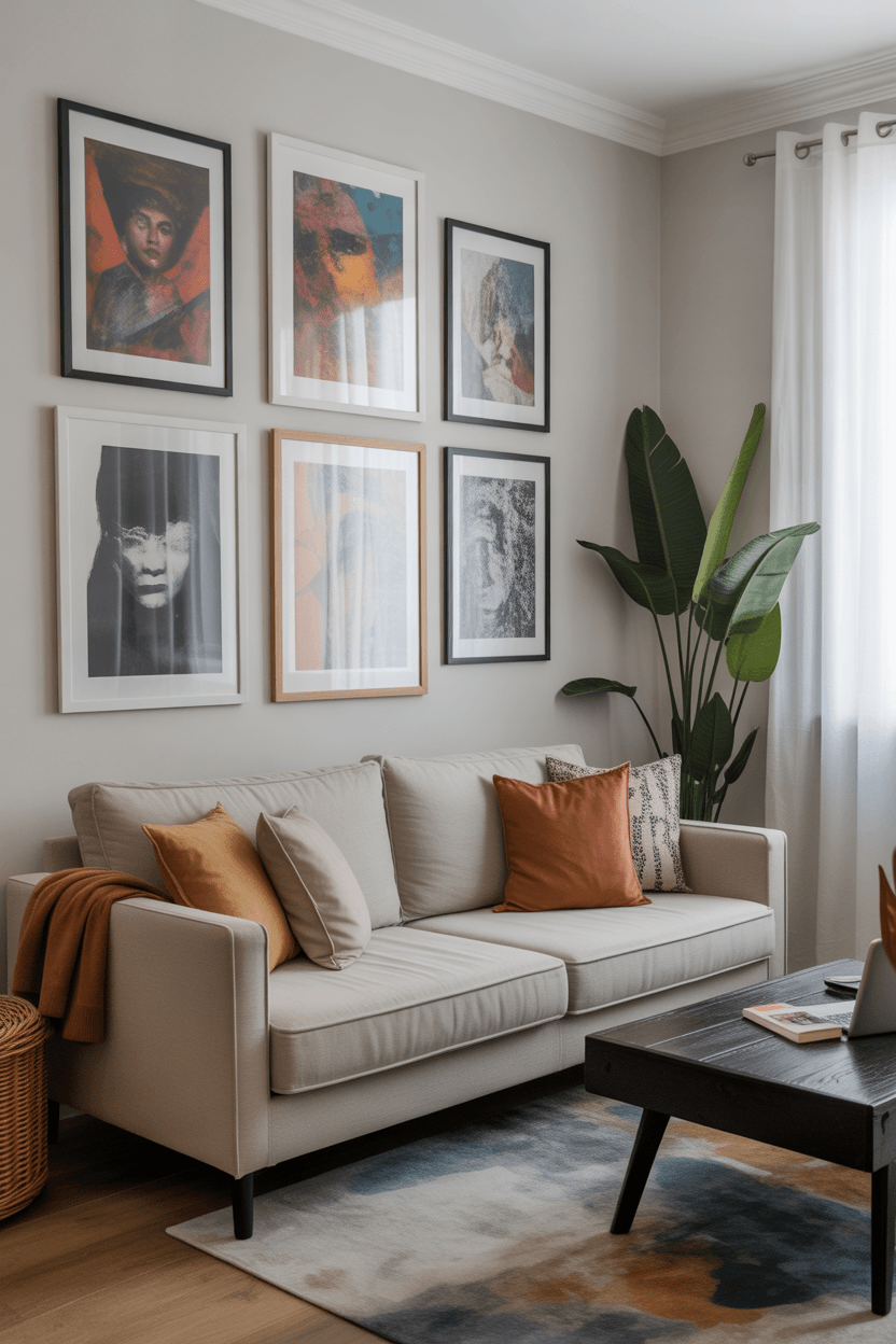 22 Gallery Wall Living Room Ideas for Modern Homes