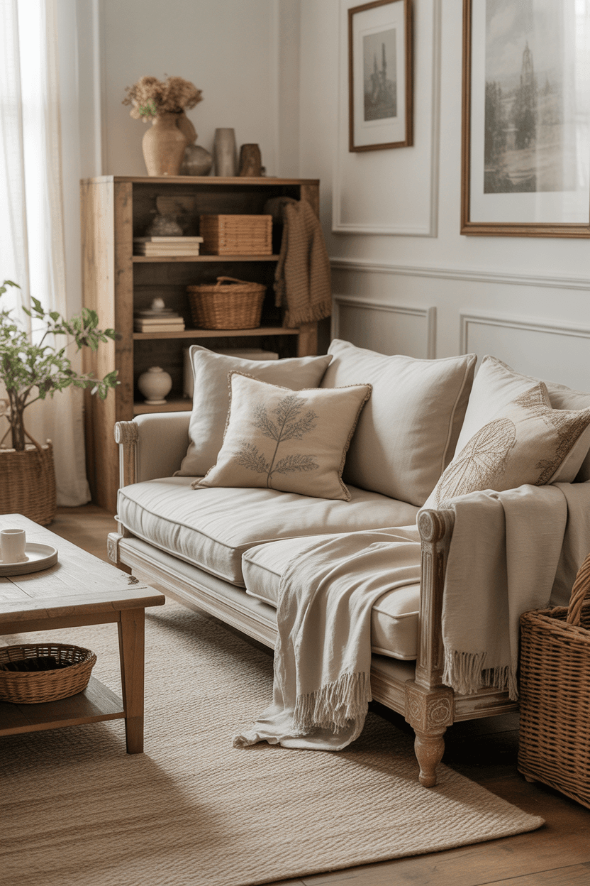 24 French Country Living Room Ideas for Elegant & Cozy Homes
