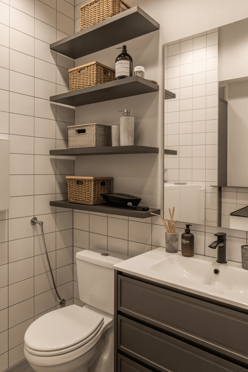 24 Floating Shelves Bathroom Ideas for Small and Stylish Spaces