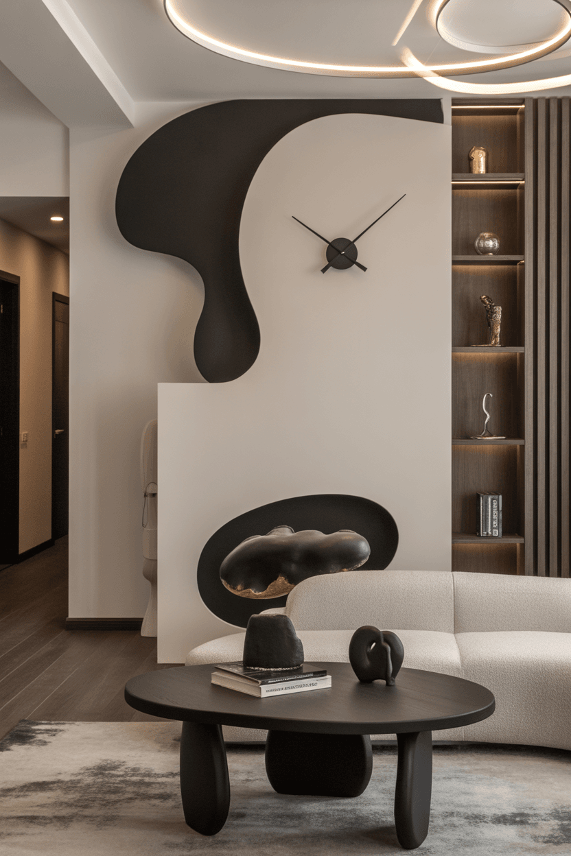 26 Stylish Wall Clock Decor Ideas for Living Rooms