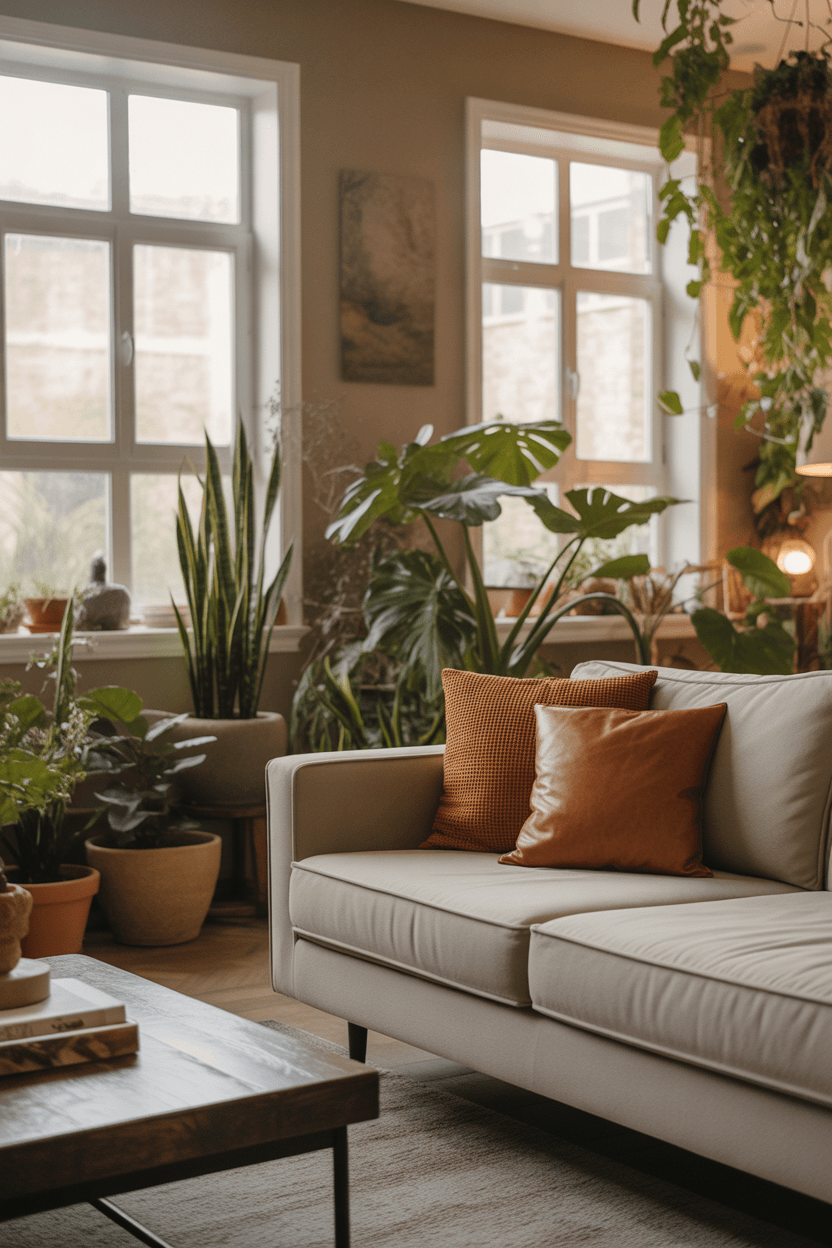 23 Cozy Warm Earthy Living Room Ideas for a Natural & Stylish Home