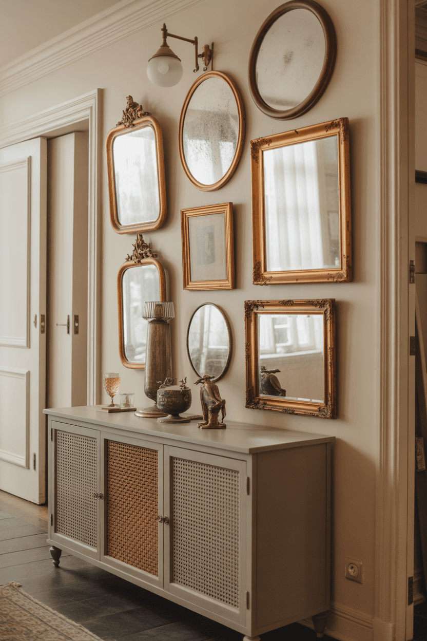 24 Vintage Mirror Wall Decor Ideas for Timeless Homes