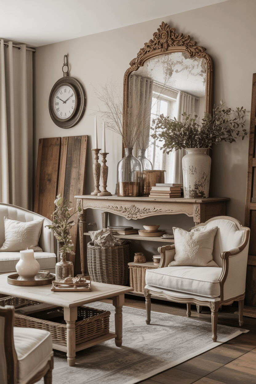 24 French Country Living Room Ideas for Elegant & Cozy Homes