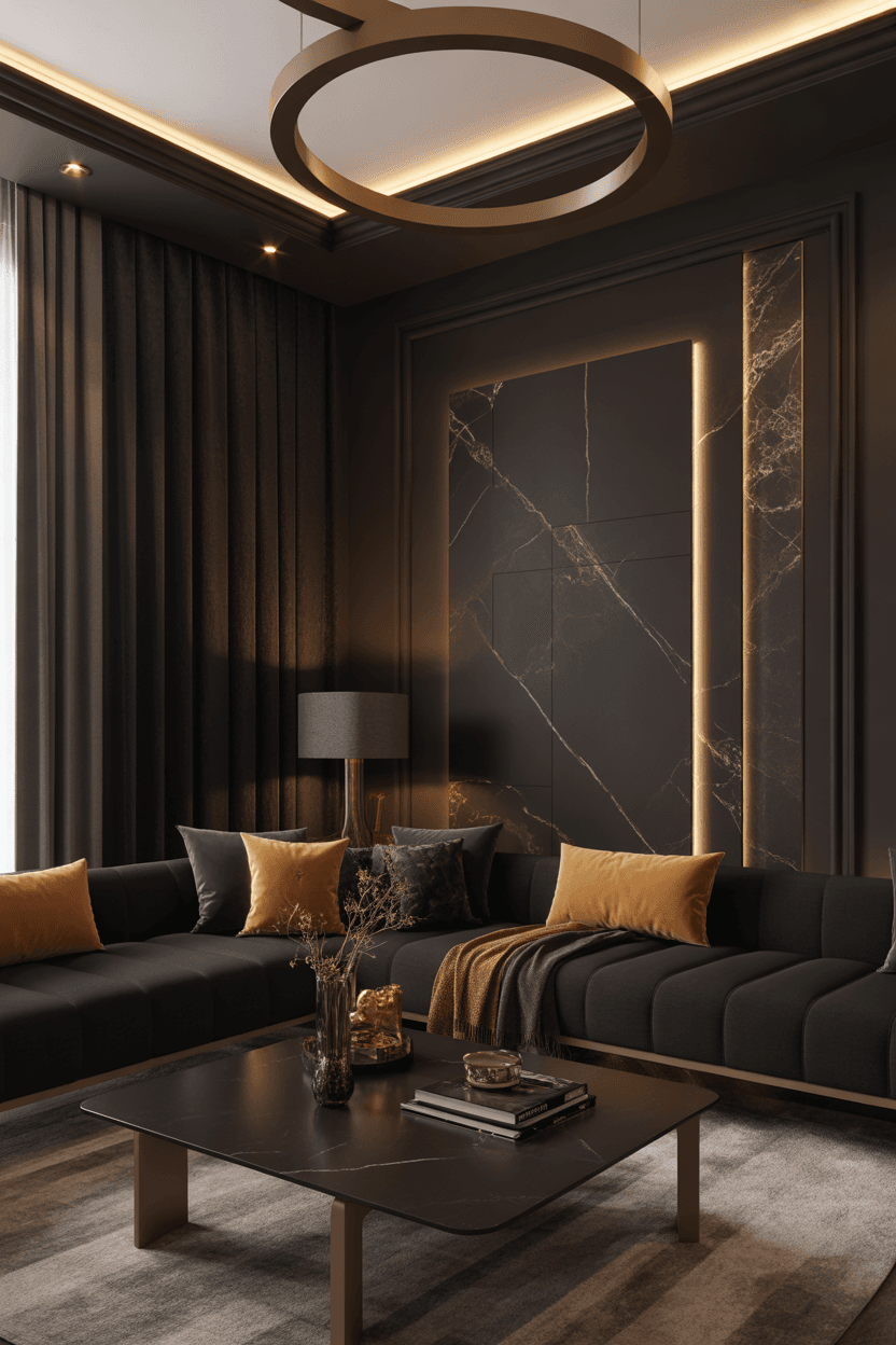 21 Black Living Room Ideas for Apartments