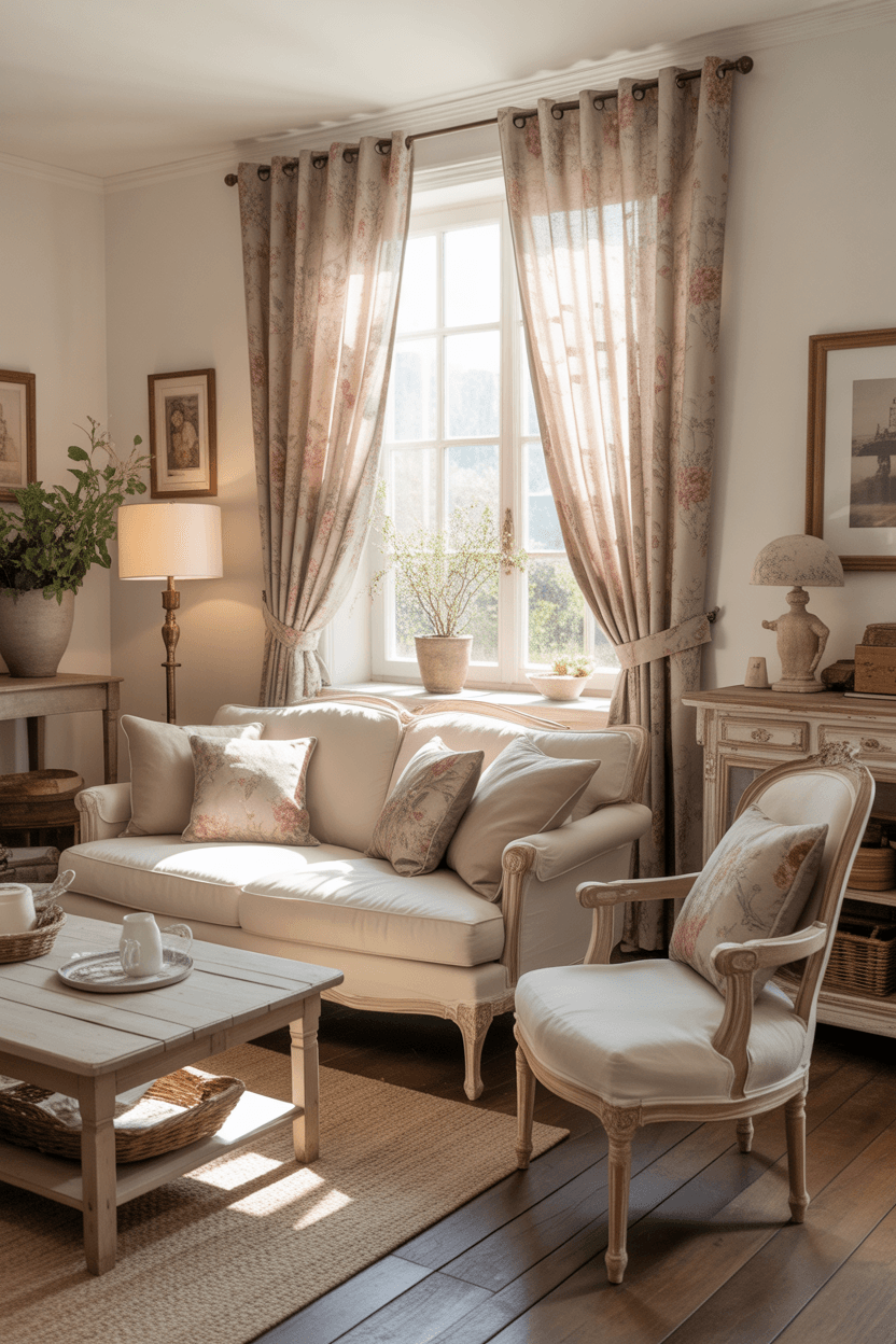 24 French Country Living Room Ideas for Elegant & Cozy Homes