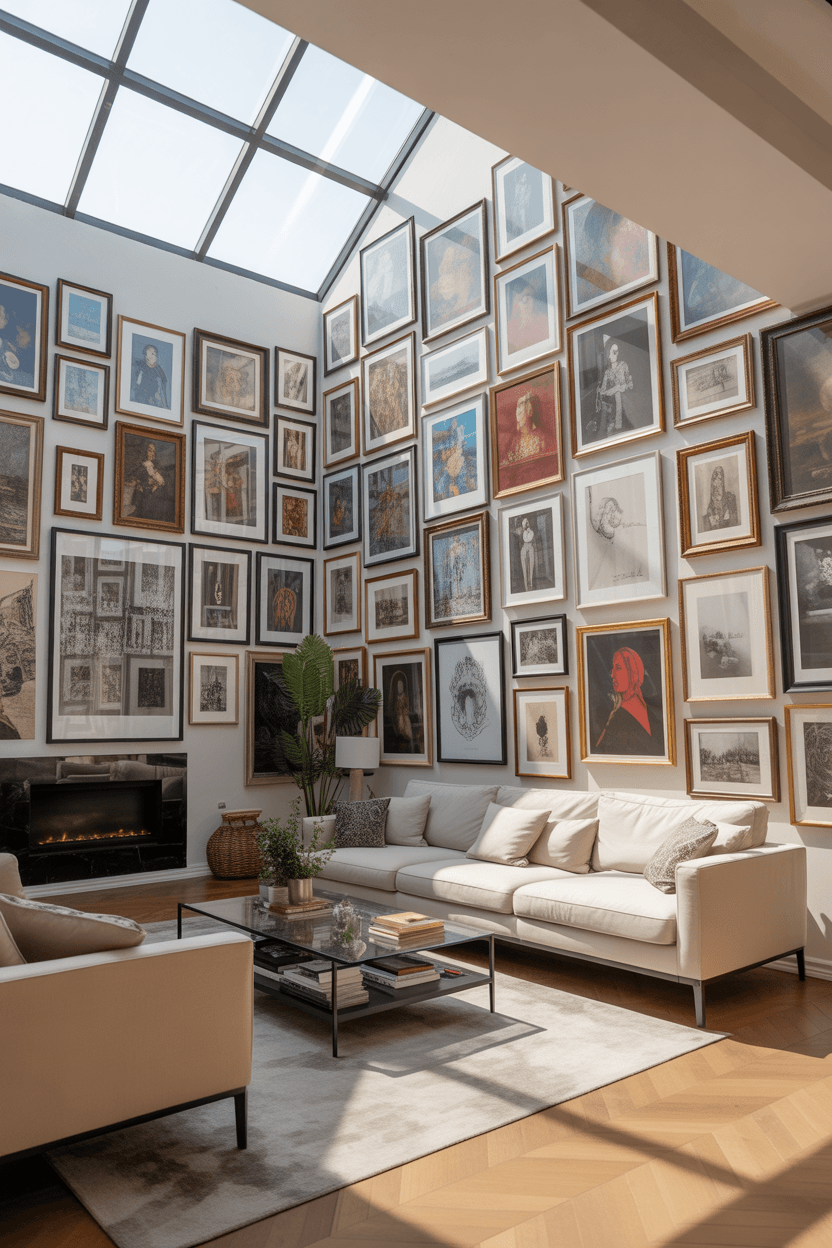 22 Gallery Wall Living Room Ideas for Modern Homes