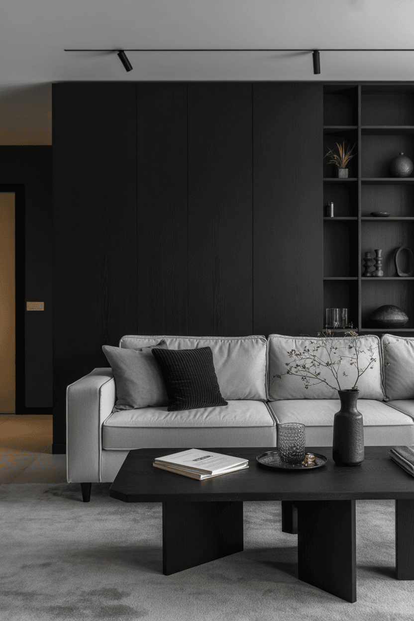 21 Black Living Room Ideas for Apartments