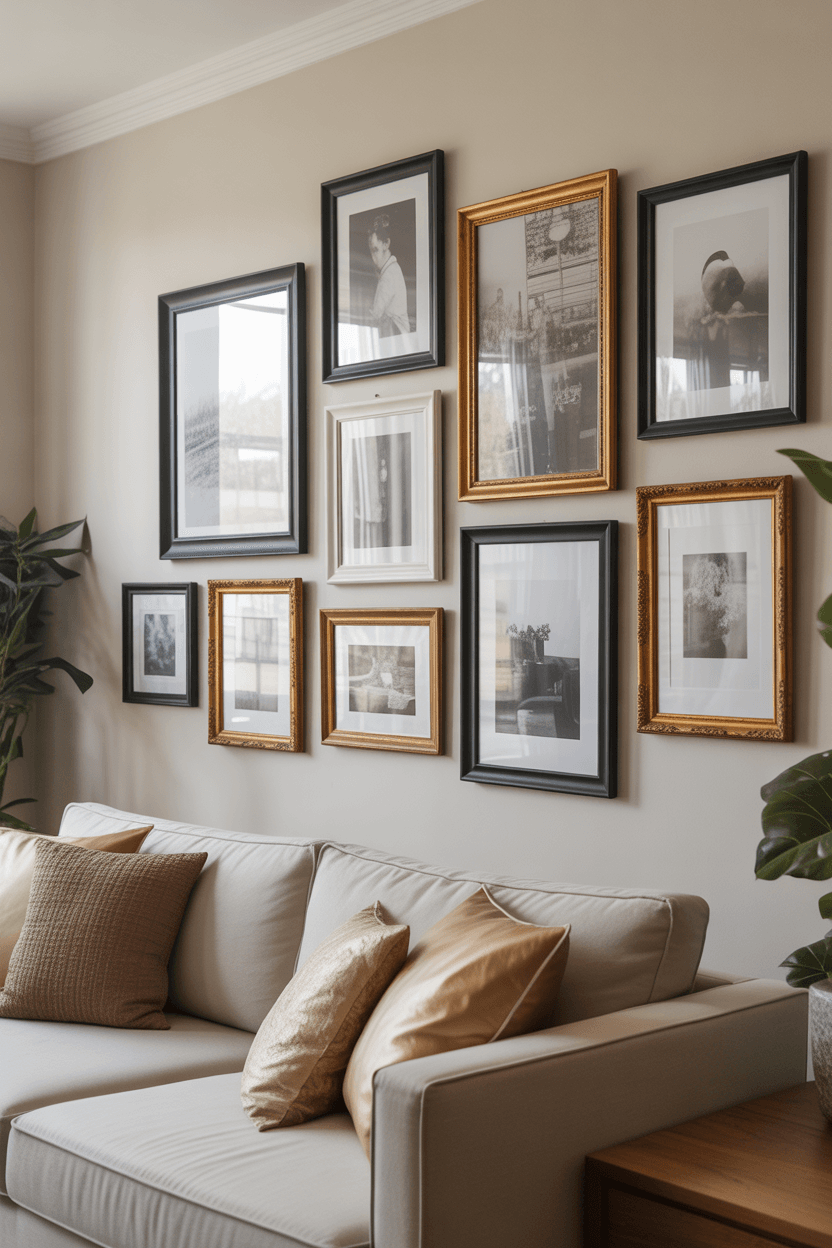 22 Gallery Wall Living Room Ideas for Modern Homes