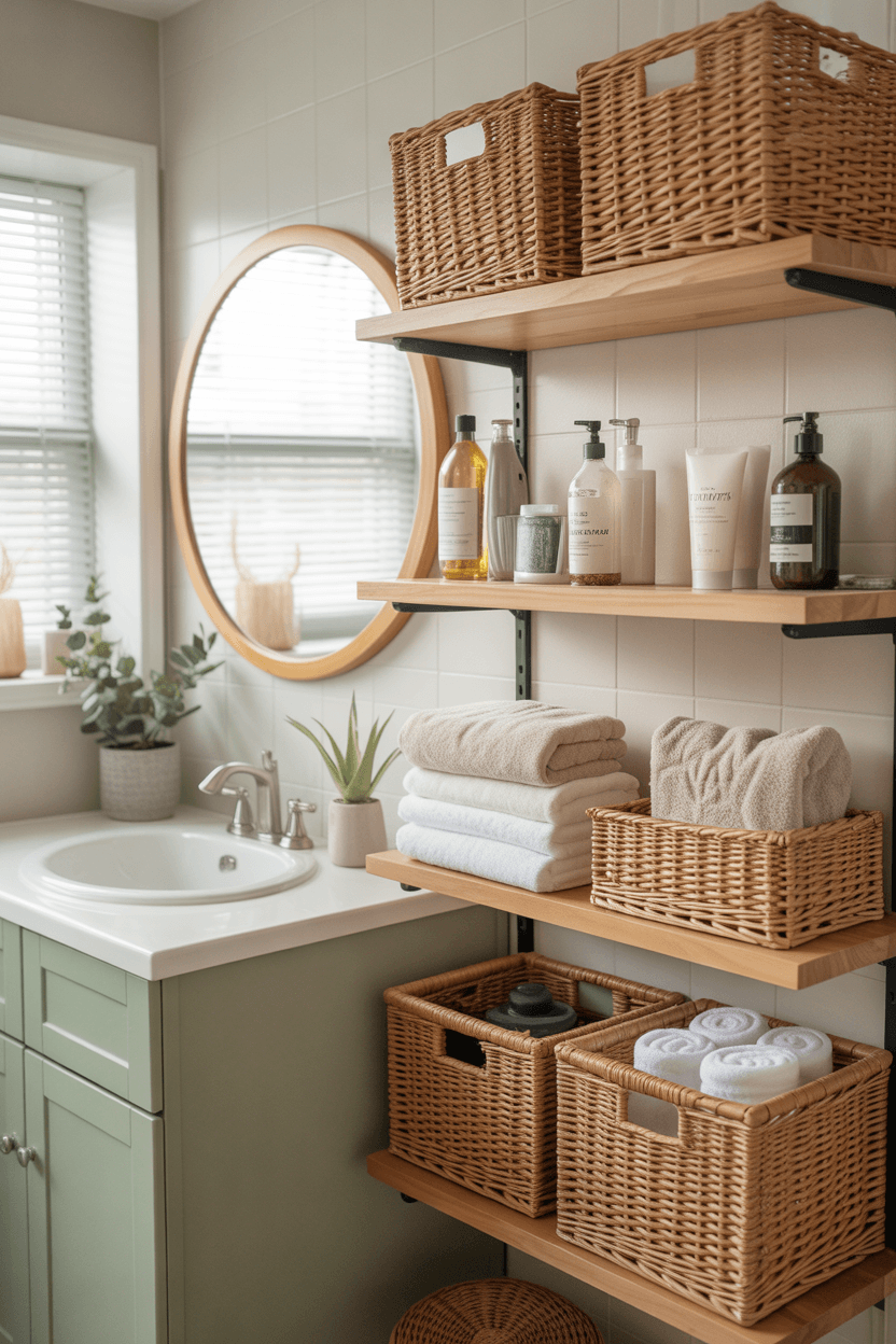 24 Floating Shelves Bathroom Ideas for Small and Stylish Spaces