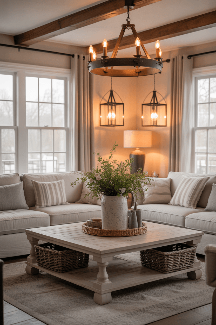 26 Modern Farmhouse Living Room Ideas for a Cozy & Stylish Home