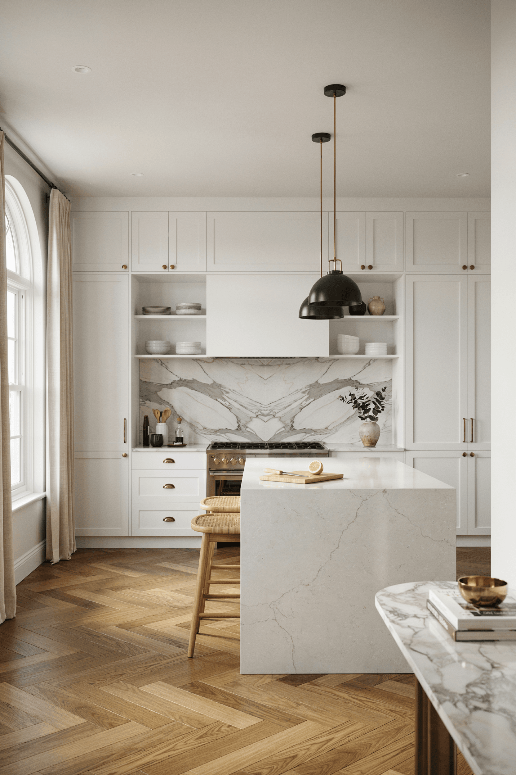 24 Brass Kitchen Hardware Ideas for a Warm & Luxury Kitchen