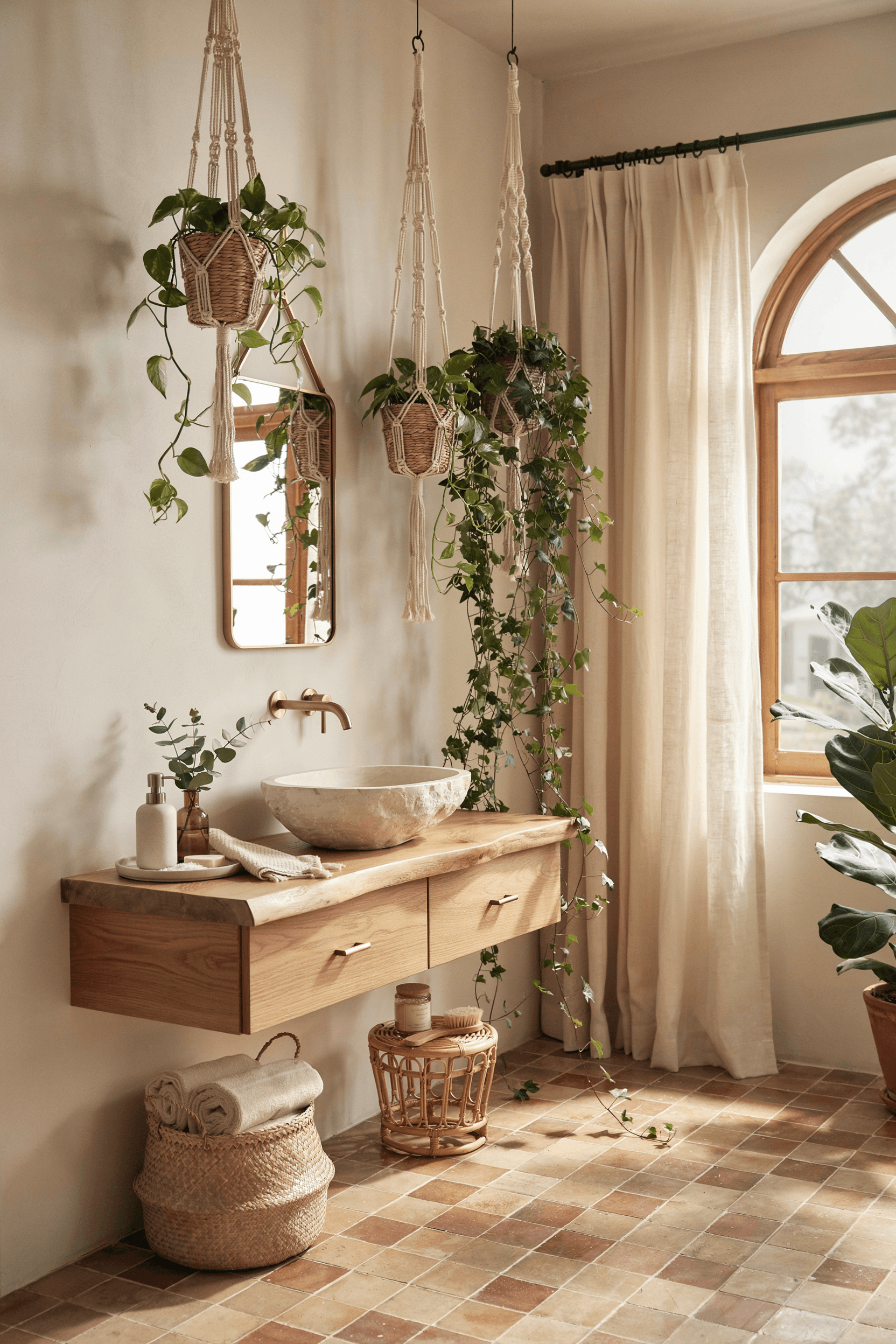 21 Boho Bathroom Decor Ideas for a Relaxed & Stylish Space