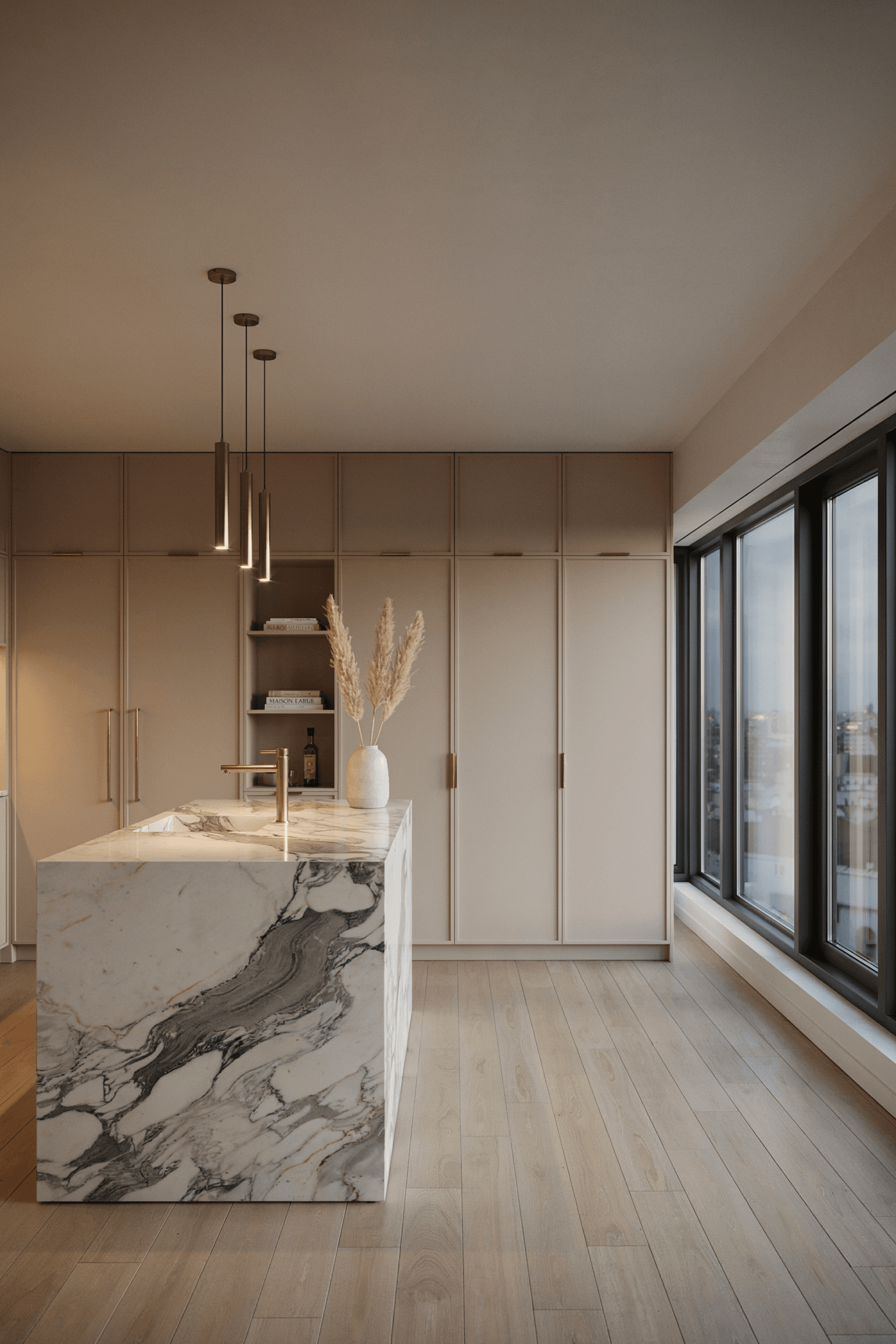 24 Brass Kitchen Hardware Ideas for a Warm & Luxury Kitchen