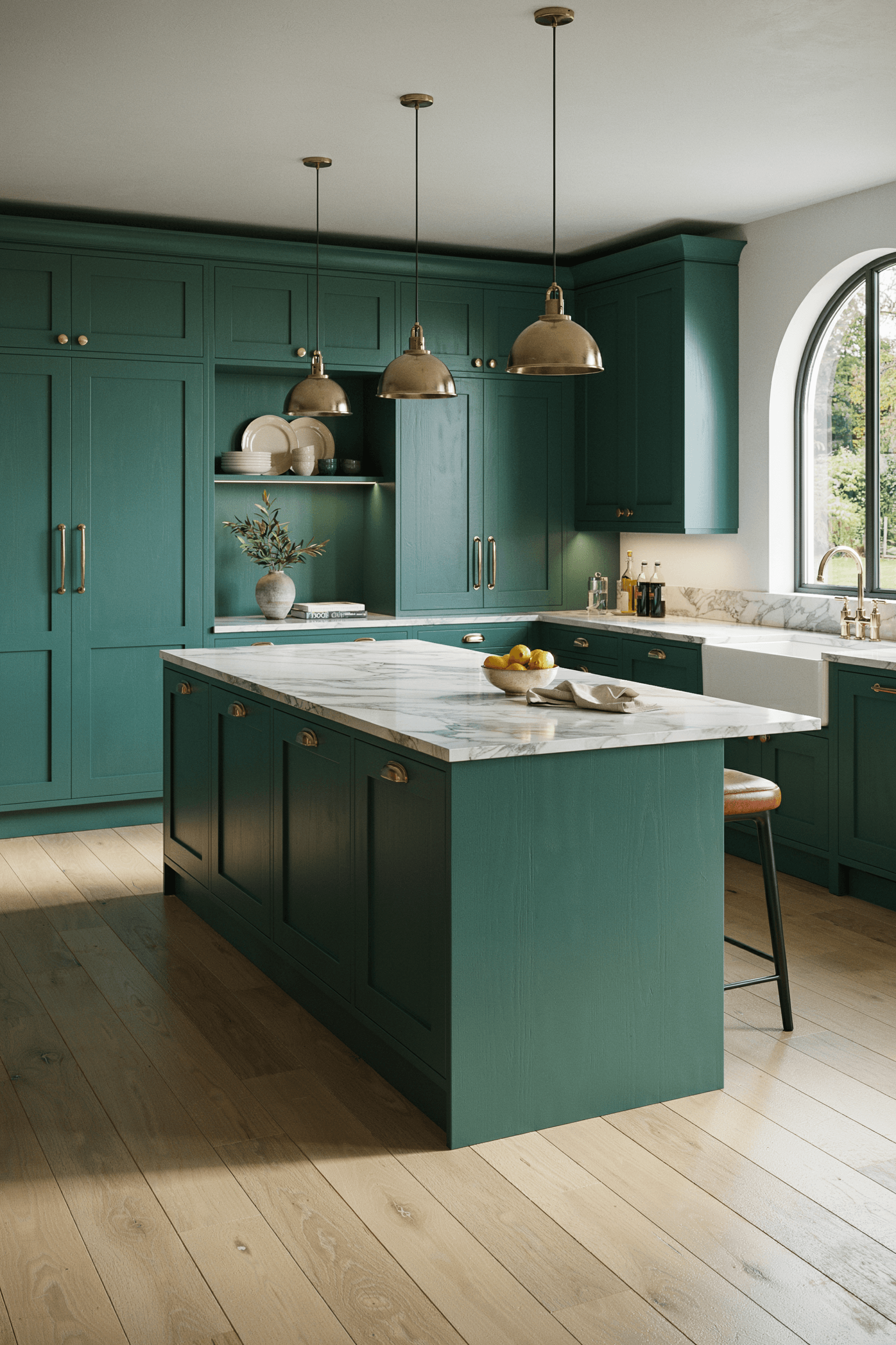 24 Brass Kitchen Hardware Ideas for a Warm & Luxury Kitchen