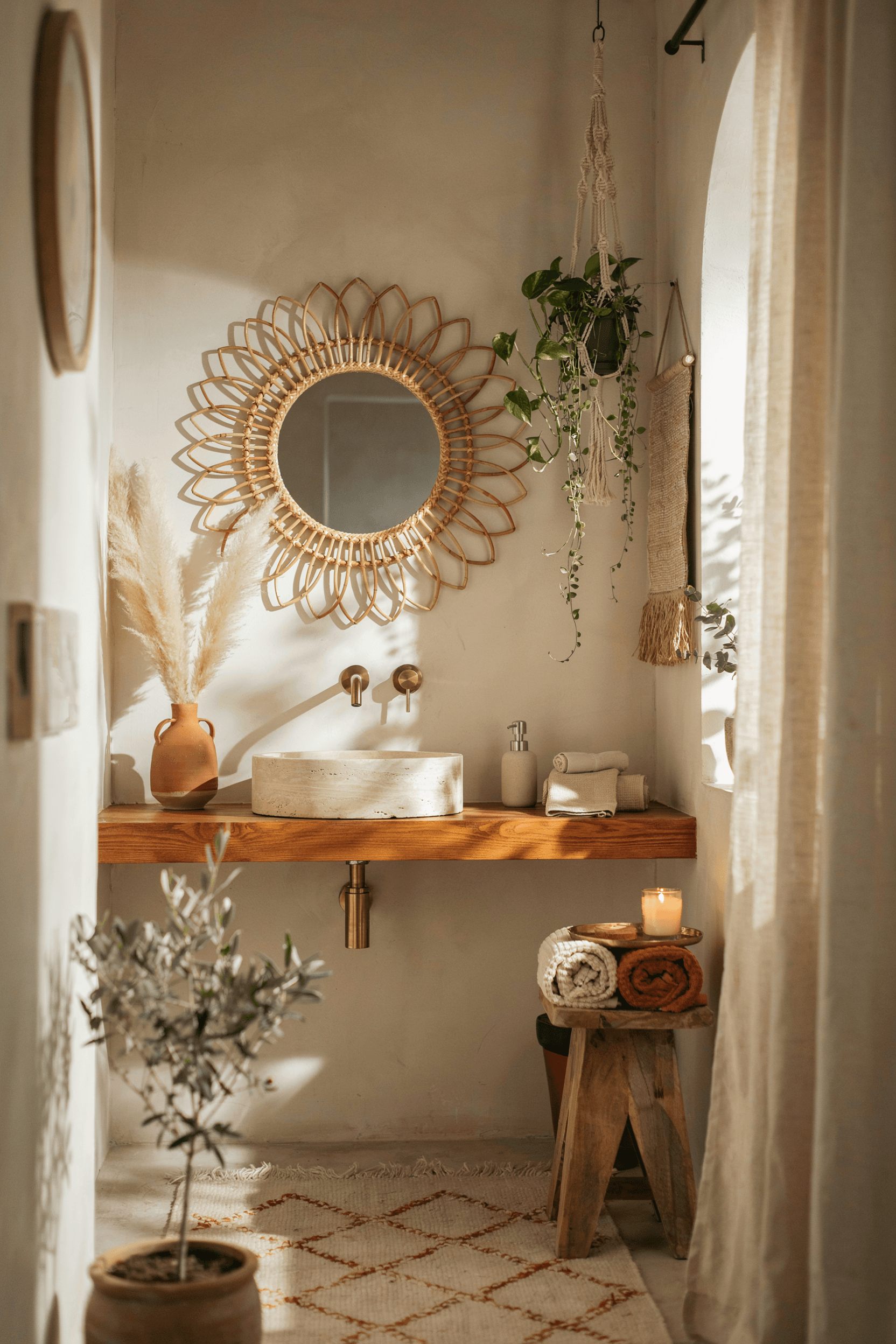 21 Boho Bathroom Decor Ideas for a Relaxed & Stylish Space