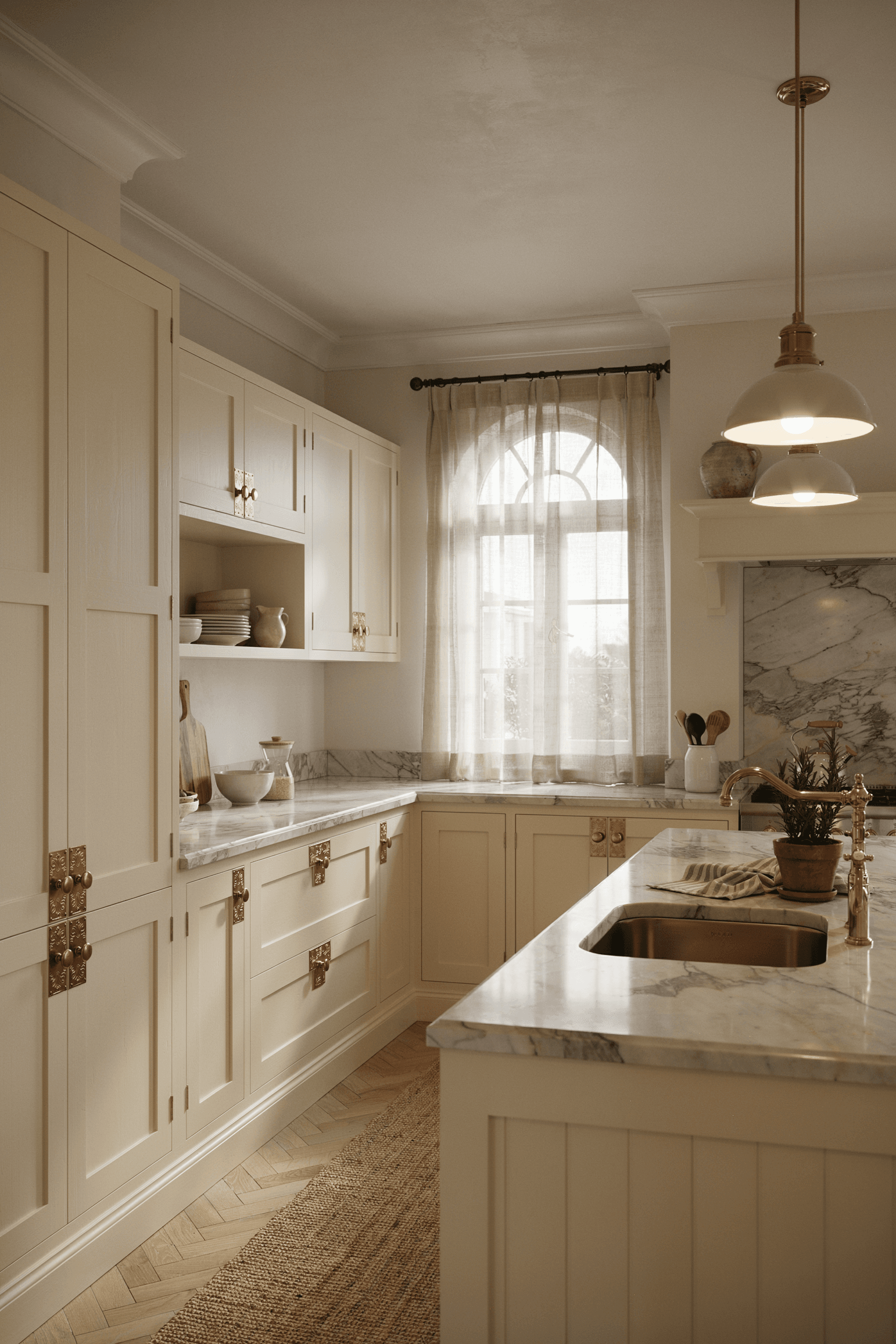 24 Brass Kitchen Hardware Ideas for a Warm & Luxury Kitchen