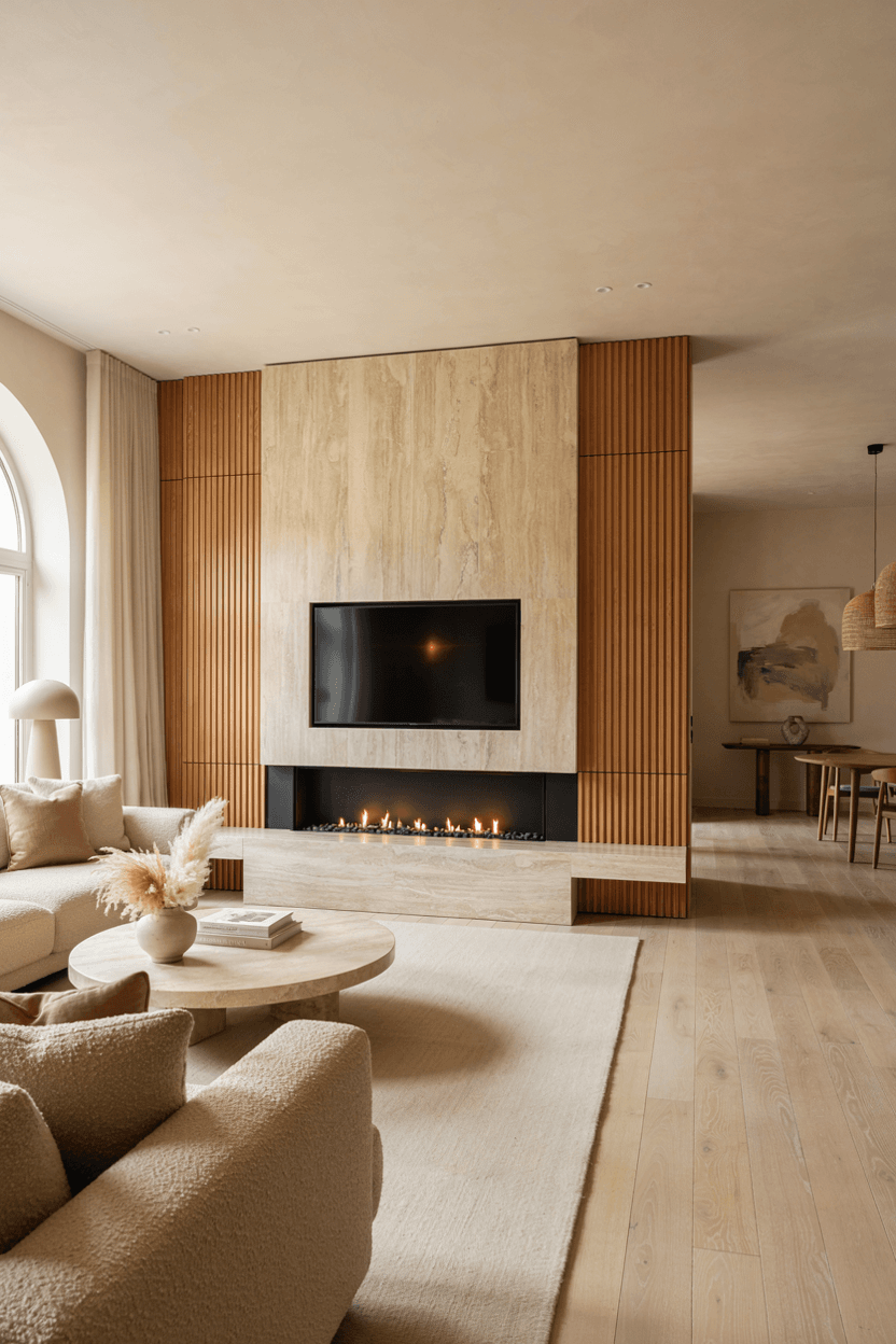 27 Fireplace Wall Ideas with TV for a Stylish & Functional Home