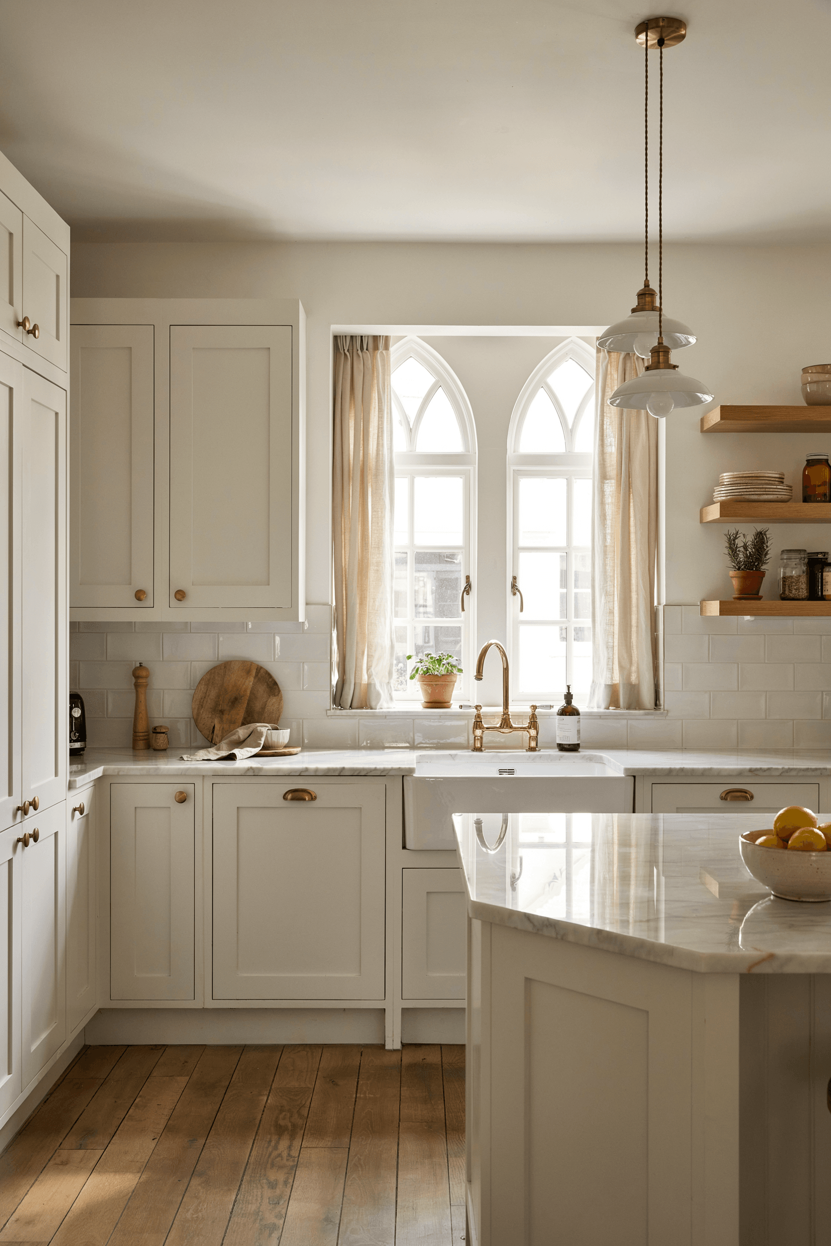 24 Brass Kitchen Hardware Ideas for a Warm & Luxury Kitchen