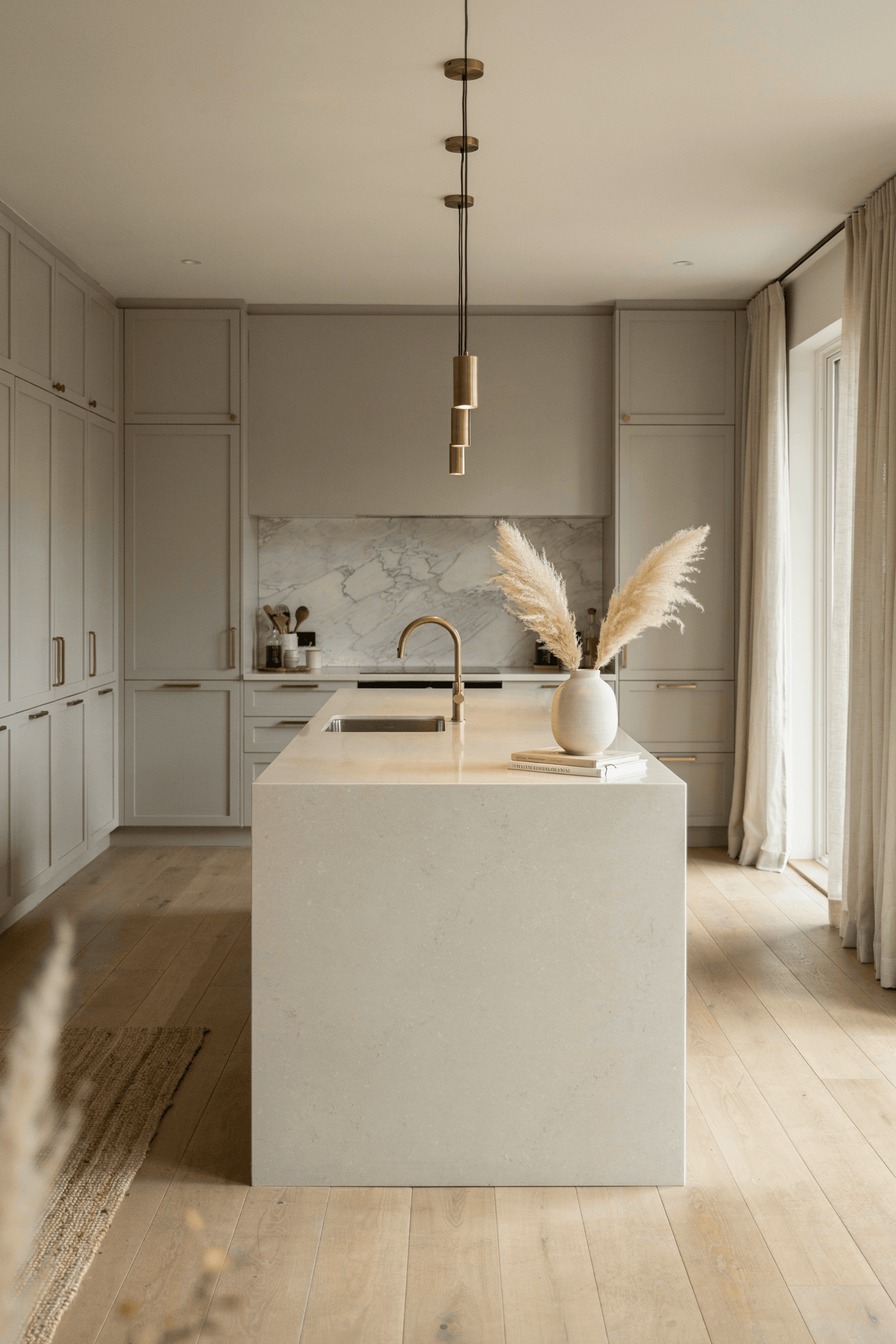 24 Brass Kitchen Hardware Ideas for a Warm & Luxury Kitchen