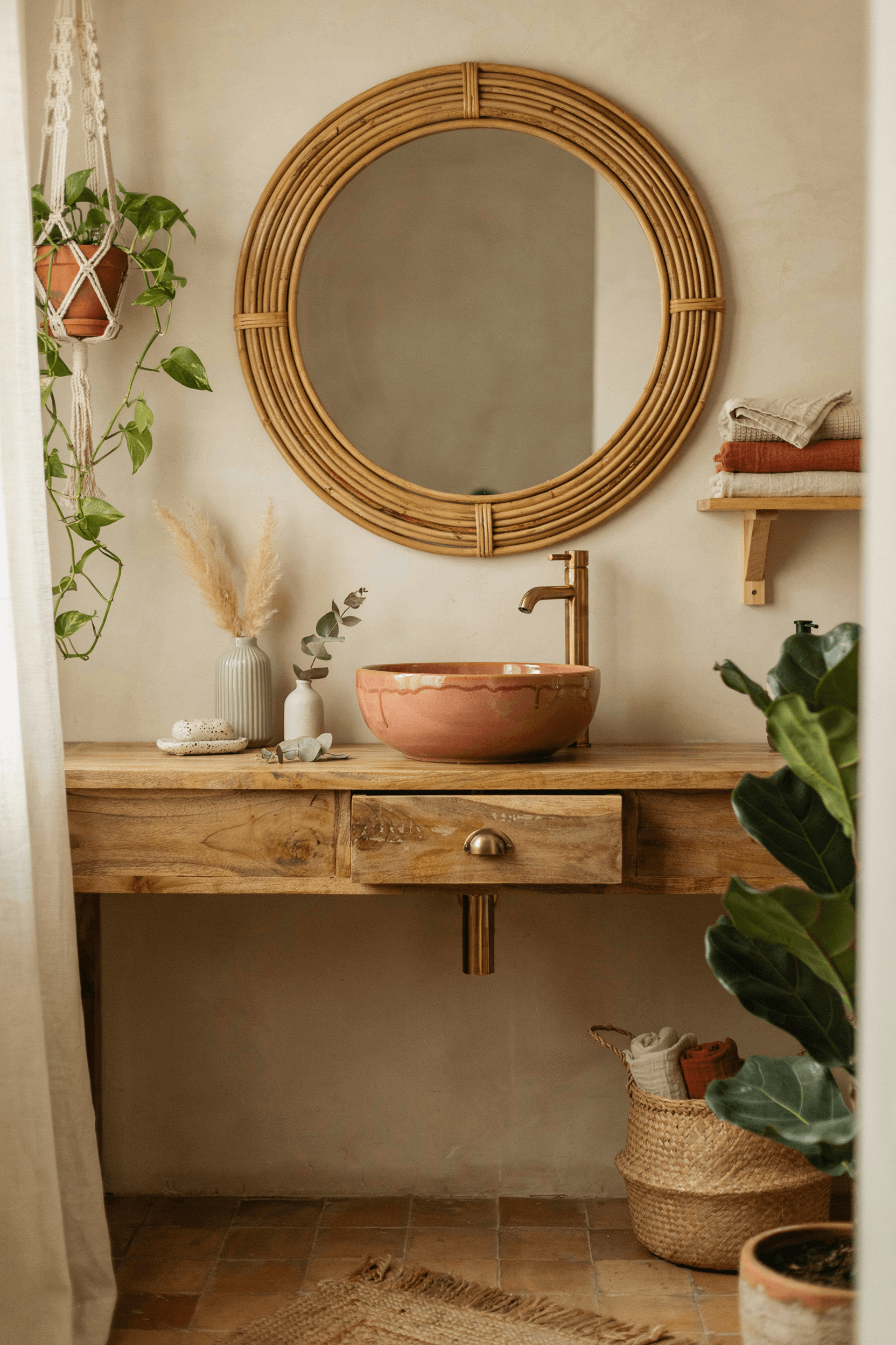 21 Boho Bathroom Decor Ideas for a Relaxed & Stylish Space